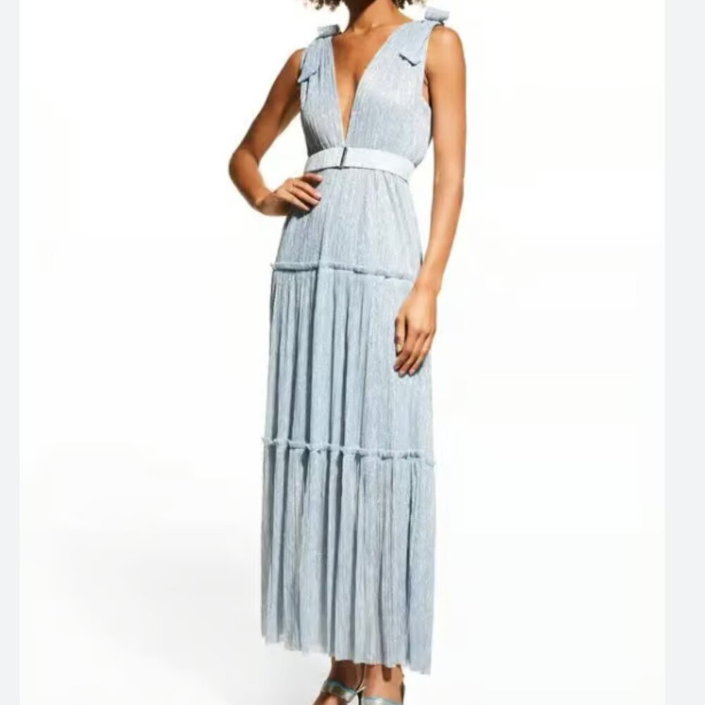 NWT Sabina Musayev Light Blue Maxi Dress
